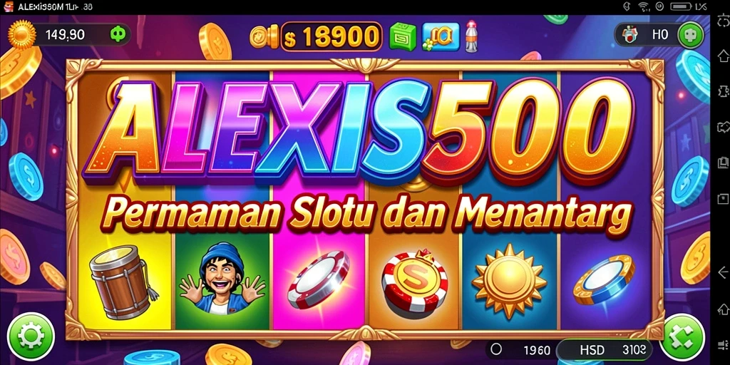 Gameplay ALEXIS500 dengan grafis menawan dan fitur bonus.