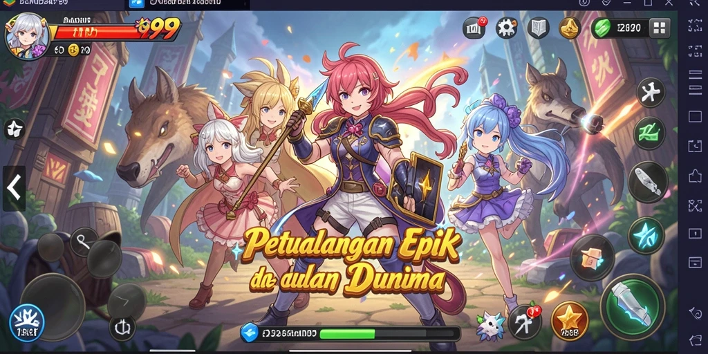 Tampilan menarik gameplay anime di BANDAR99 dengan karakter ikonik.