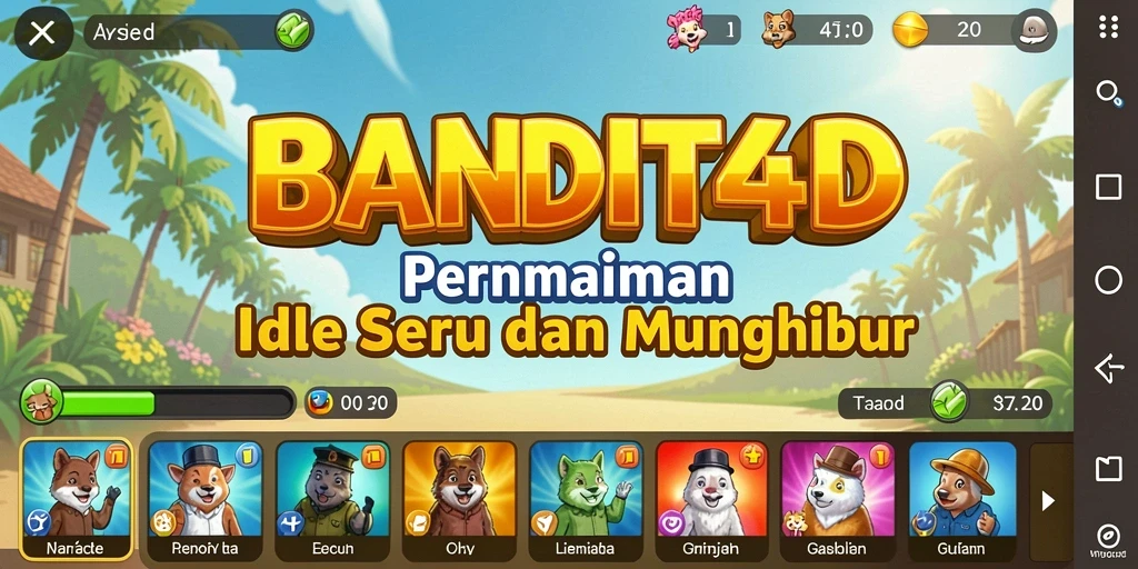 Tampilan gameplay BANDIT4D yang seru dan menghibur.