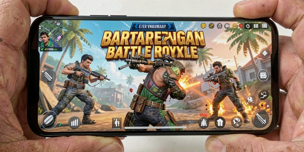 Tampilan gameplay seru dari C7890 dalam aksi Battle Royale.