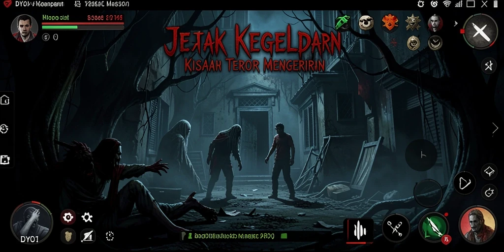 Tampilan gameplay DYO1 dengan suasana Horror yang menegangkan.