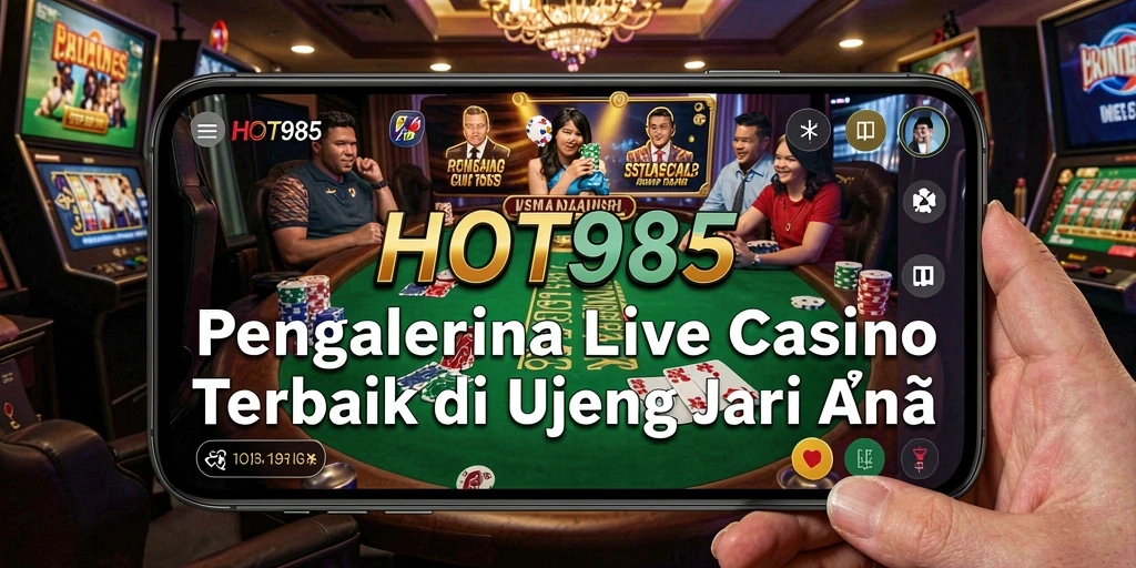 Gameplay Live Casino HOT985 menunjukkan dealer profesional dan permainan yang seru.