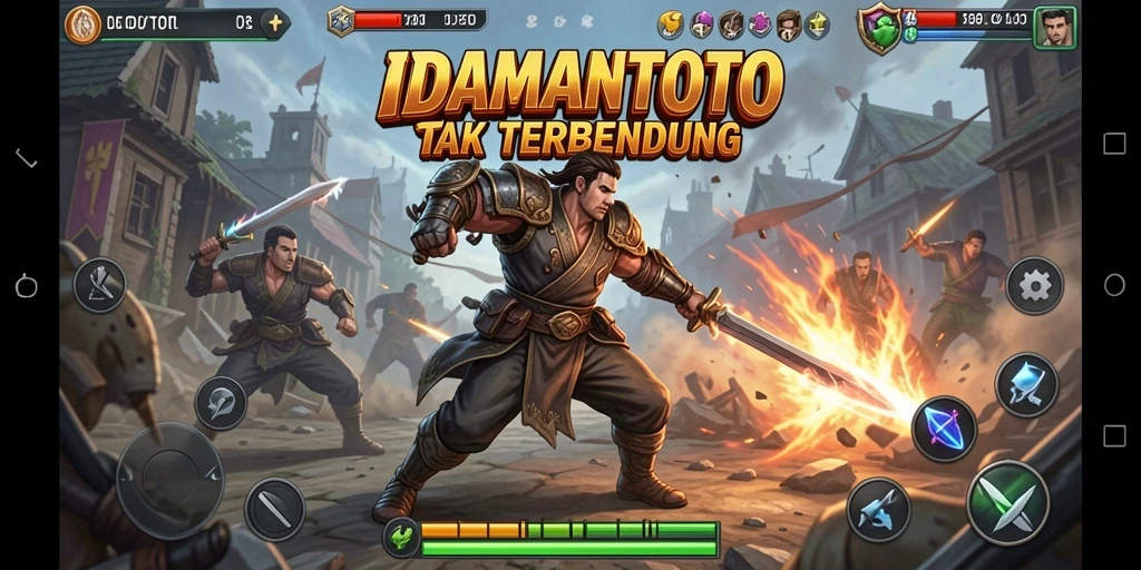 Screenshot gameplay <strong>IDAMANTOTO</strong> menampilkan aksi pertarungan yang mendebarkan.