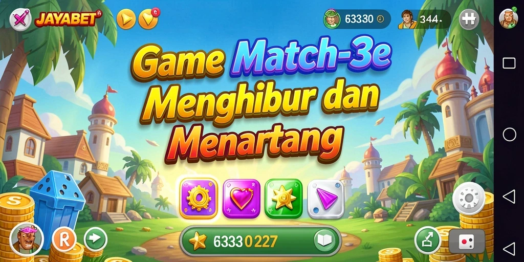 Tampilan gameplay seru dan penuh warna dari JAYABET yang memikat.