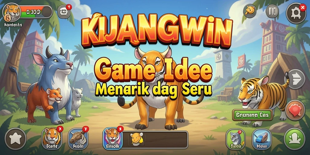 Tampilan gameplay menarik dari KIJANGWIN dengan karakter karismatik.