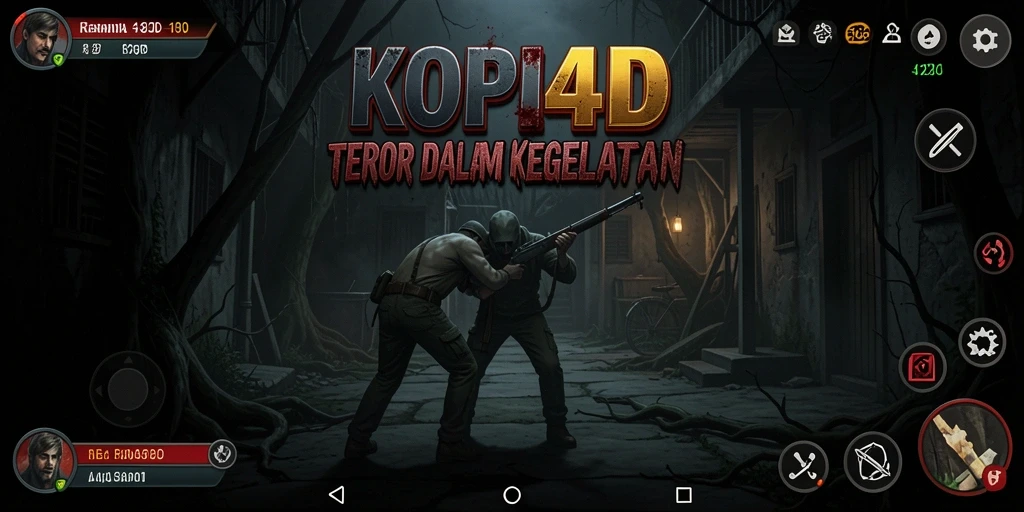 Tangkapan layar menampilkan suasana menegangkan dalam game KOPI4D.
