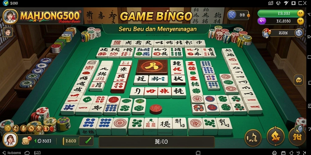 Tampilan gameplay Bingo yang seru dan interaktif di MAHJONG500.