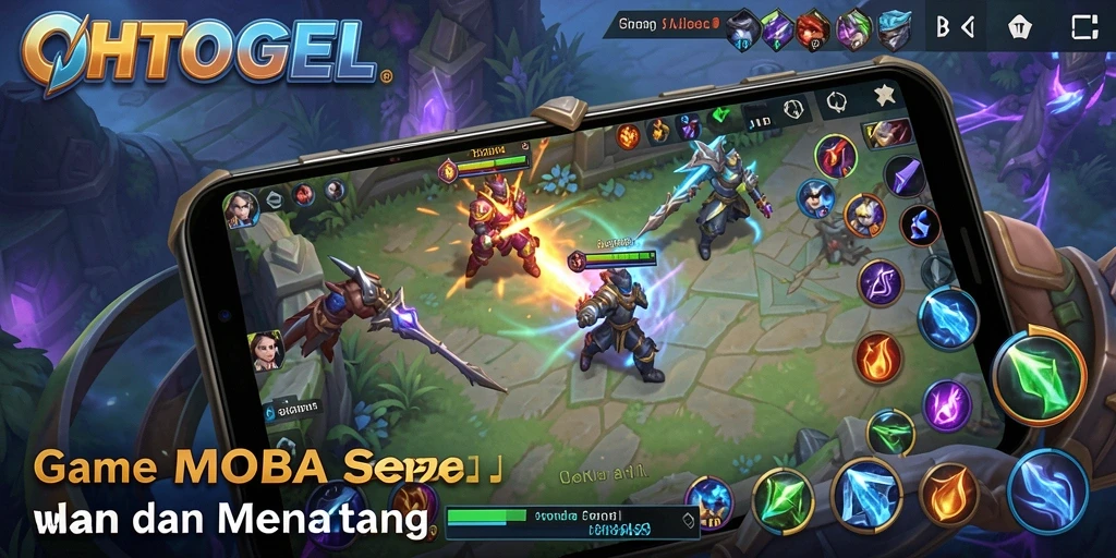 Gameplay OHTOGEL yang mendebarkan dengan pertarungan seru.