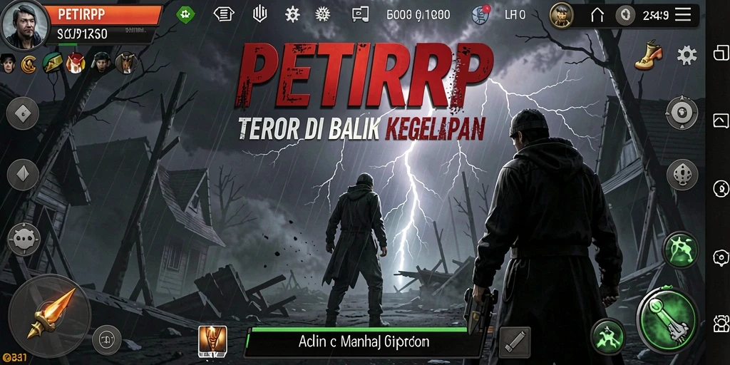 Tangkapan layar yang menakutkan dari gameplay PETIRRP.
