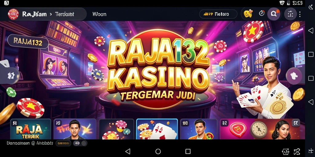 Tampilan gameplay yang menarik dan seru dari RAJA132
