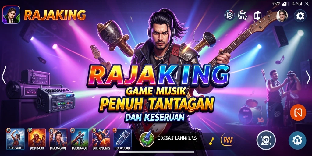 Tampilan gameplay RAJAKING yang seru dan interaktif.