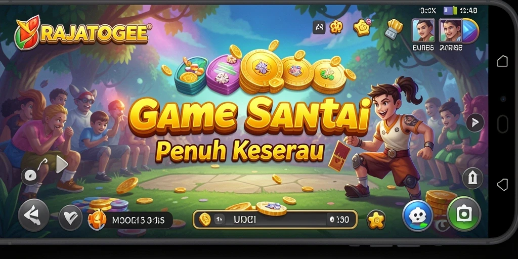 Tampilan gameplay RAJATOGEL yang penuh warna dan seru.