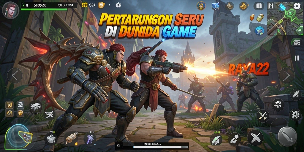 Tampilan menarik dari pertarungan epic dalam RAYA22.