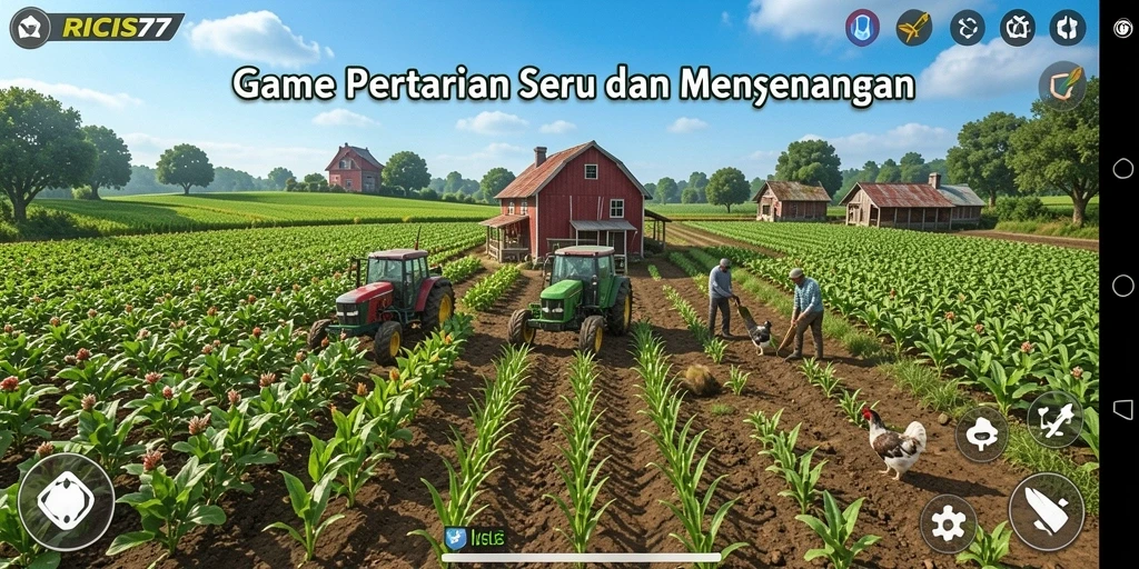 Tampilan gameplay seru dan menantang di RICIS77.