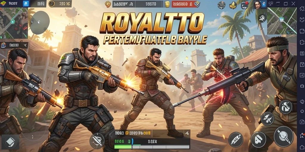 Gameplay mendebarkan dalam pertarungan Battle Royale ROYALTOTO.
