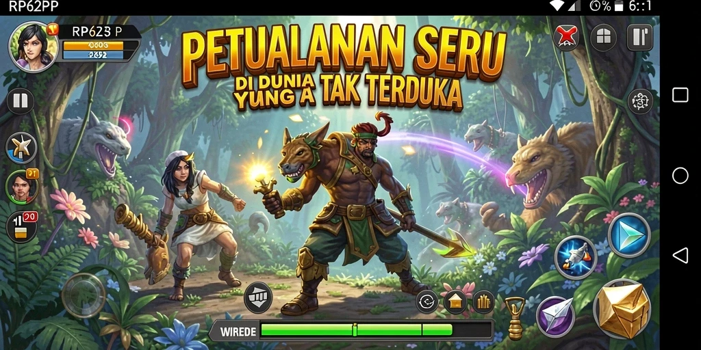 Tangkapan layar RP62RP menampilkan aksi gameplay di dunia petualangan.