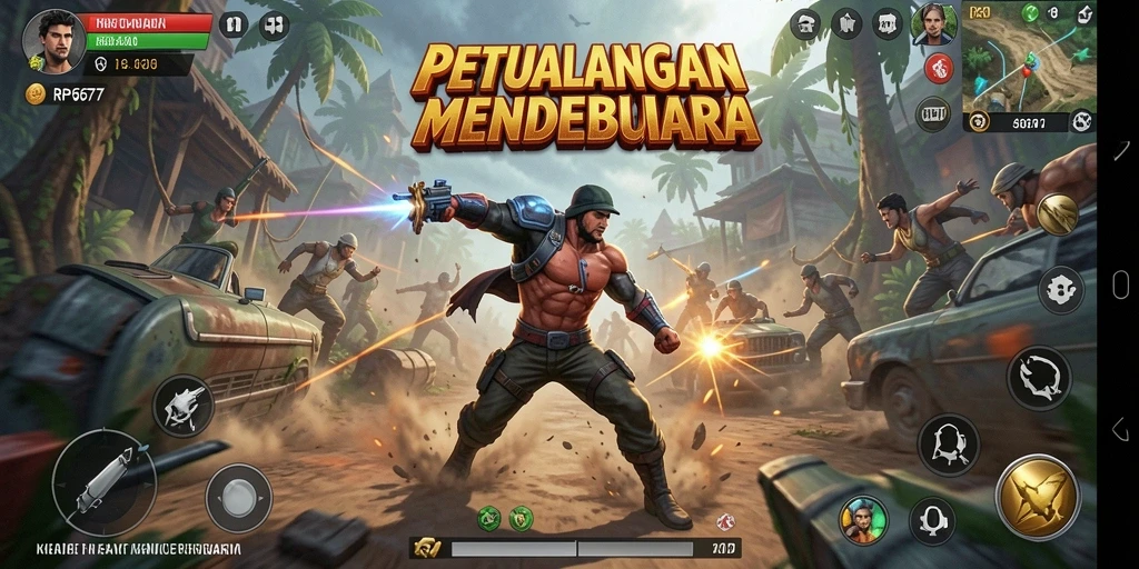 Tampilan gameplay RP6677 yang menegangkan dan penuh aksi.