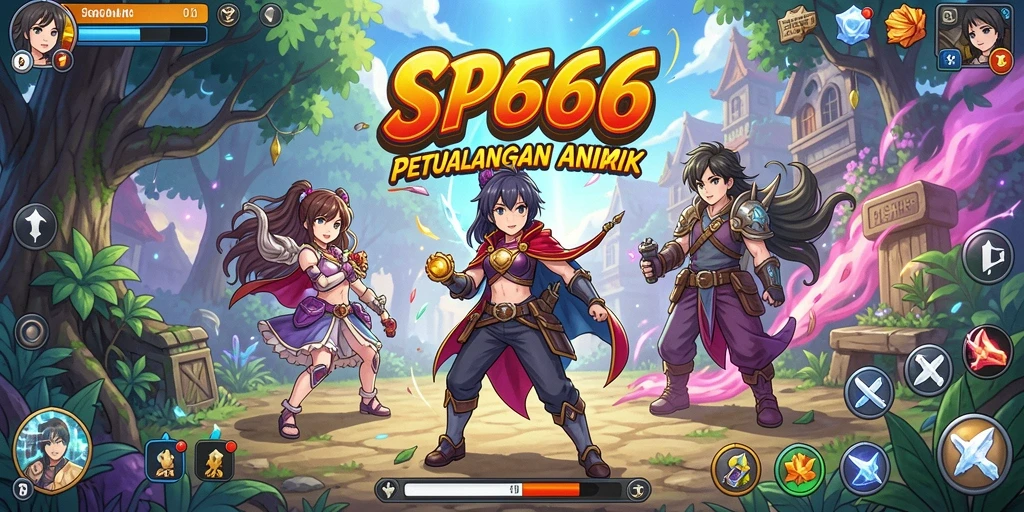 Menampilkan aksi seru dalam gameplay Anime SP666.