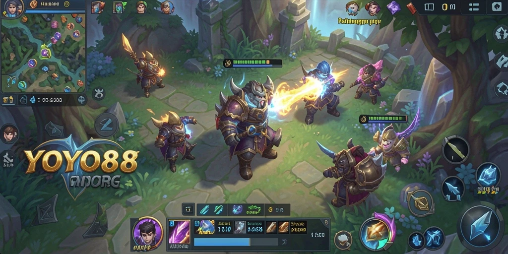 Tangkapan layar gameplay YOYO88 menampilkan petualangan dalam dunia MMORPG yang epik.