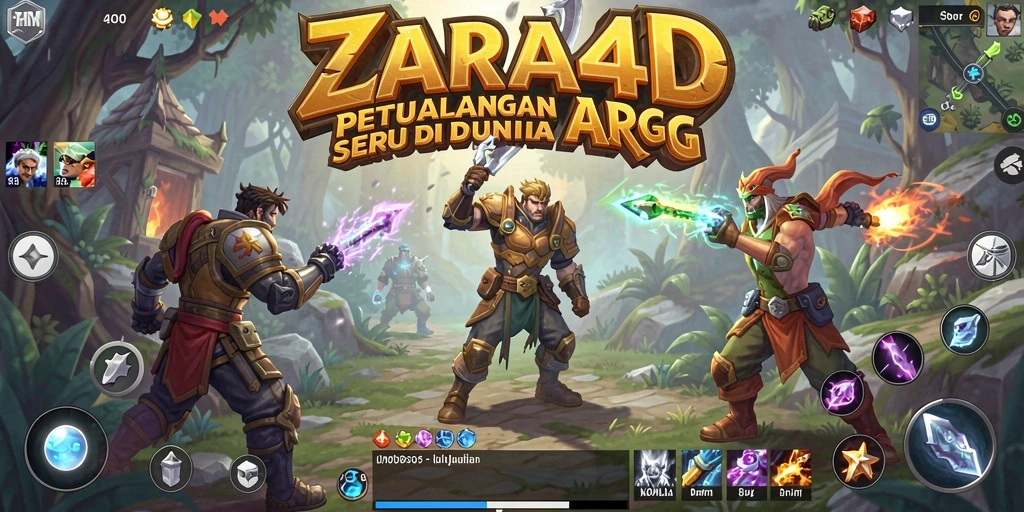 Gameplay ZARA4D menampilkan pertarungan seru dan eksplorasi menantang.